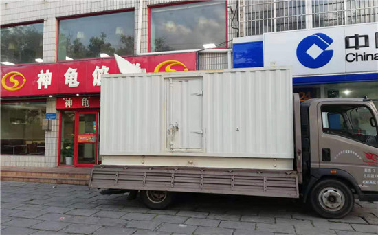新龙镇出租发电机施工案例